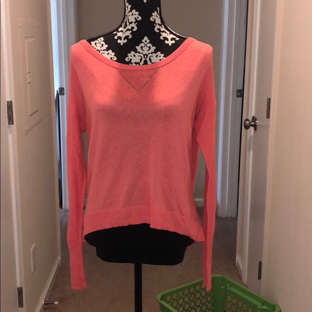 MAKE AN OFFER: Casual Coral Pink Sweater